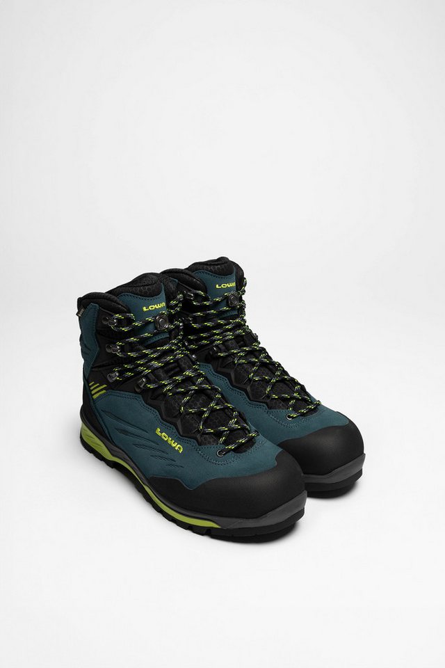 Lowa Lowa Herren Trekkingstiefel CADIN II GTX MID Stahlblau Limone Outdoorschuh von Lowa