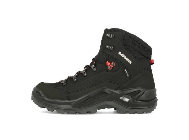 Lowa Lowa Renegade GTX Mid Herren Schwarz Rubinrot Outdoorschuh von Lowa