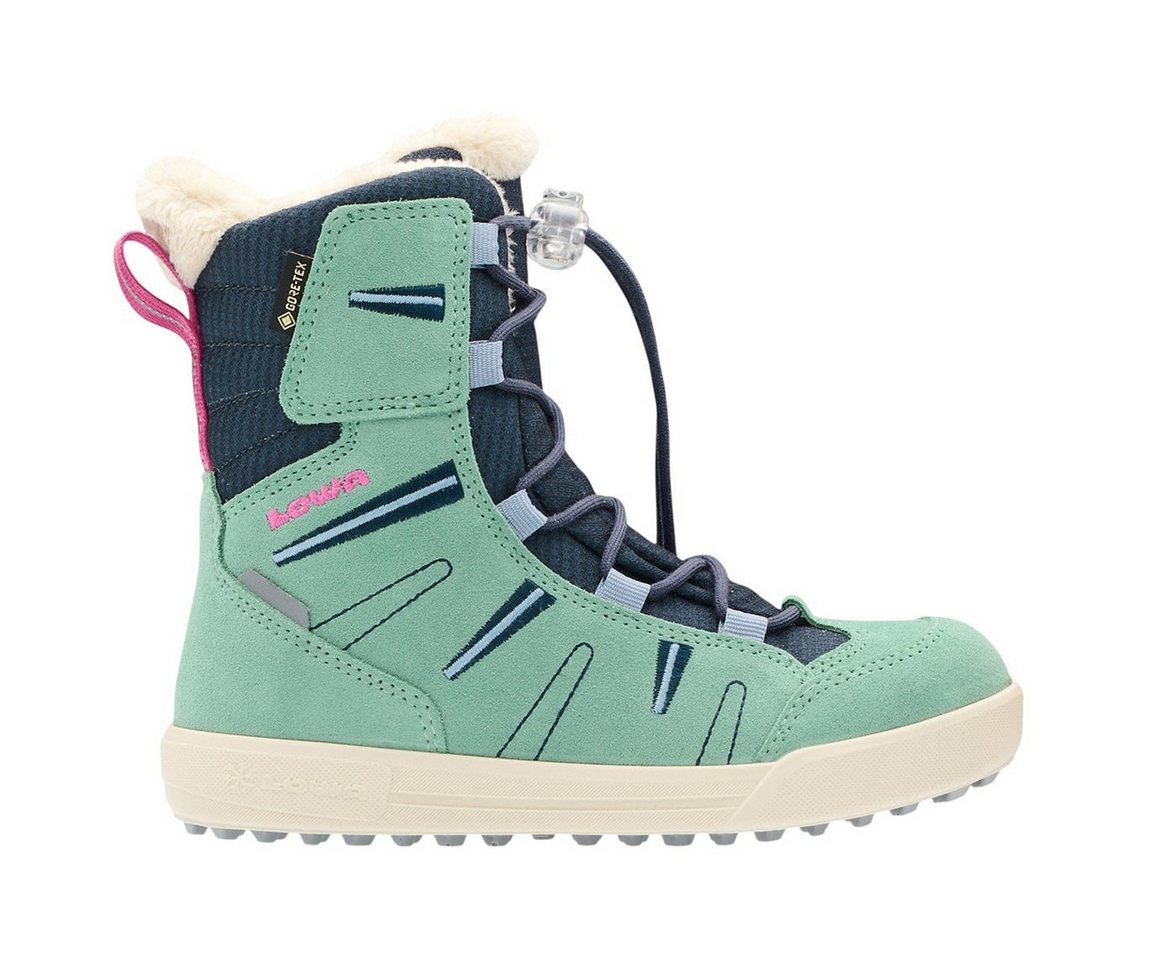 Lowa Lucy 2 High GTX (Veloursleder/Textil, wasserdicht) rauchgrün/pflaume Winterstiefel von Lowa