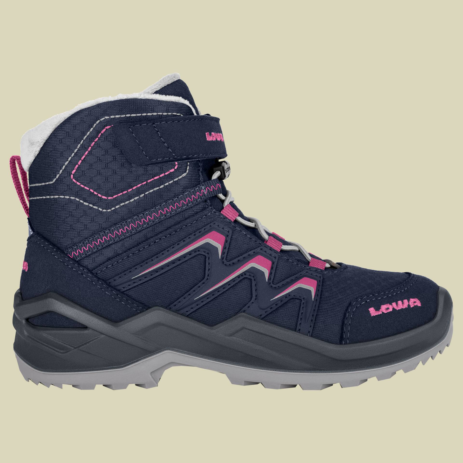 Maddox Warm GTX Mid Kids Größe 36 Farbe navy/pink von Lowa