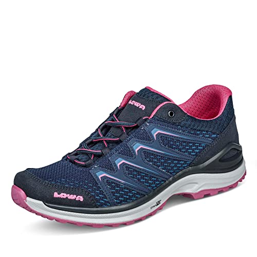 LOWA 520607 6951 Maddox Ws Damen Outdoorschuh Normale Passform Schnürung Uni, Groesse 38, dunkelblau/Beere von LOWA