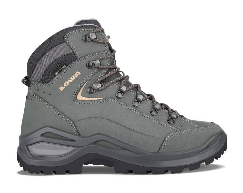 Lowa RENEGADE EVO GTX MID Ws GRAPHIT/APRIKOSE Trekkingschuh von Lowa