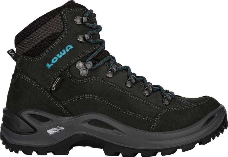 Lowa RENEGADE GTX MID Ws ASPHALT/TUERKIS Wanderschuh von Lowa