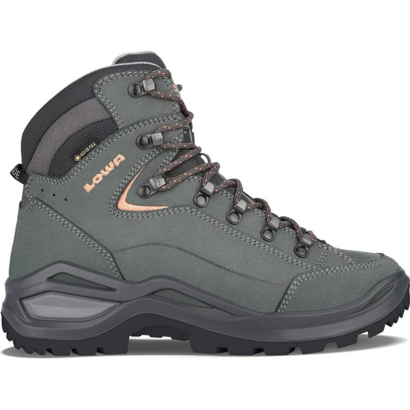 Lowa Renegade Evo GTX Mid WS Damen Wanderschuh graphit aprikose 41,5 von Lowa