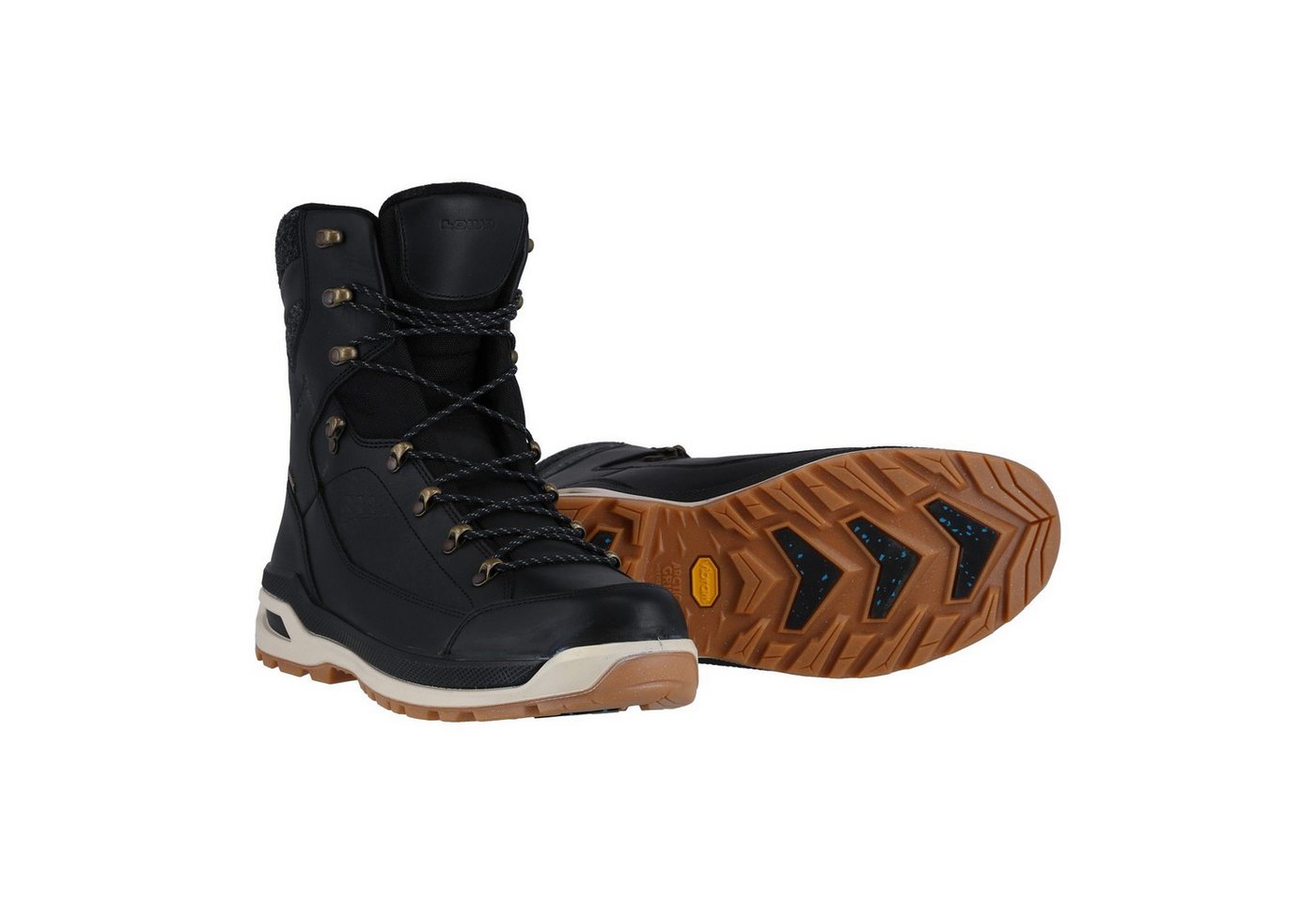 Lowa Renegade Evo Ice GTX (Winter, Glattleder, wasserdicht) schwarz/honig Wanderschuh von Lowa