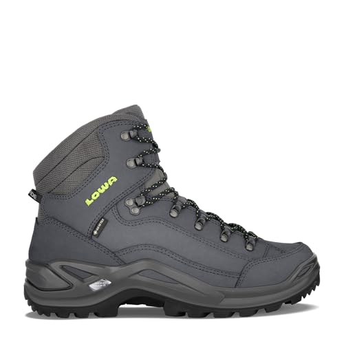 LOWA Stiefel mittel RENEGADE GTX MID dunkelblau/limone 42 von LOWA