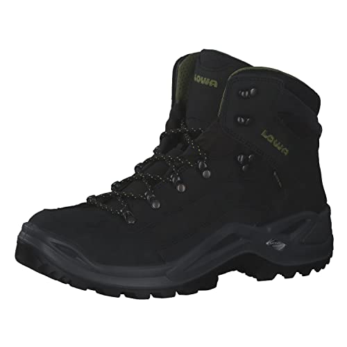 LOWA Stiefel mittel RENEGADE GTX MID schwarz/oliv 41 von LOWA