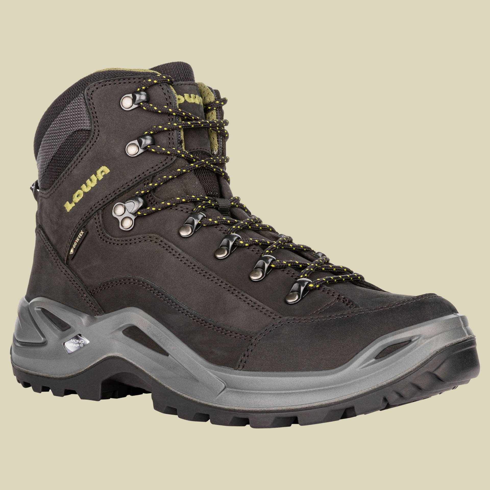 Renegade GTX Mid Men Größe UK 12 Farbe schwarz/oliv von Lowa