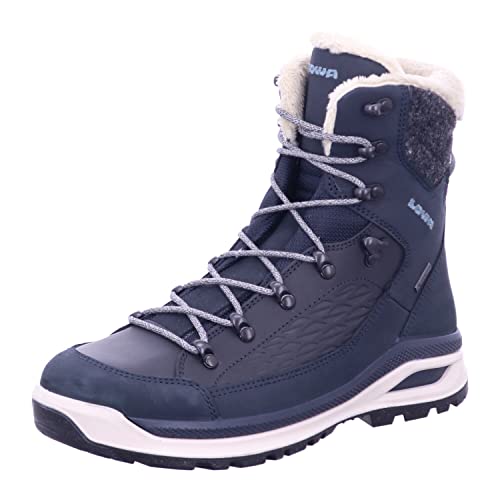 LOWA W Renegade Evo Ice Gtx Blau - Gore-Tex Wasserdichter gefütterter Damen Gore-Tex Winterstiefel, Größe EU 37.5 - F von LOWA