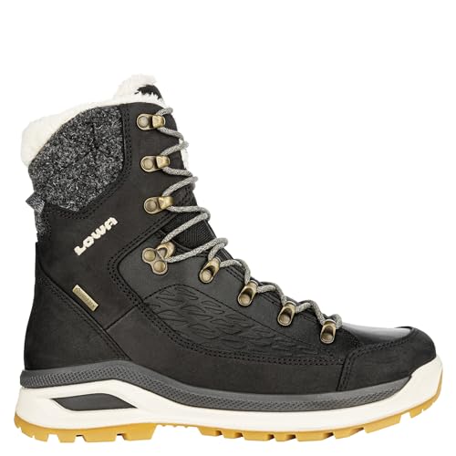 Lowa W Renegade Evo Ice GTX Schwarz, Damen Gore-Tex Winterschuh, Größe EU 41 - Farbe Schwarz - Champagner von LOWA