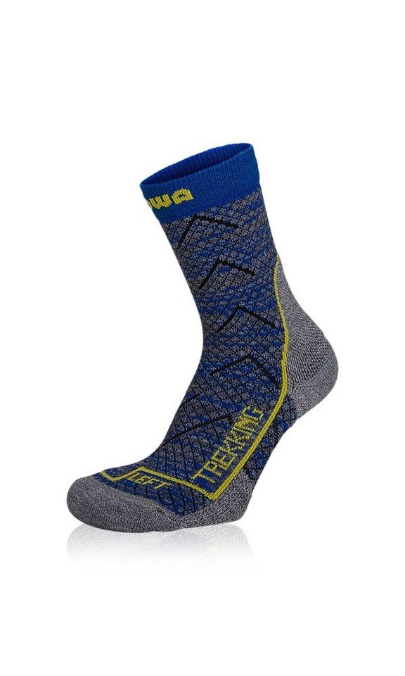 Lowa Wandersocken (Merinowolle, Wabenstruktur) blau Kinder - 1 Paar von Lowa