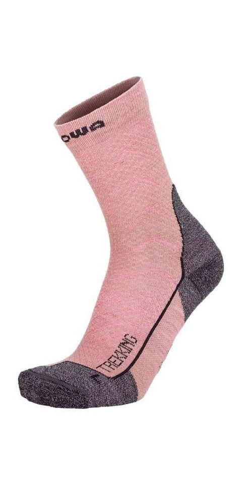 Lowa Wandersocken Crew Trekking (Merinowolle, Wabenstruktur) rosapink Damen - 1 Paar von Lowa