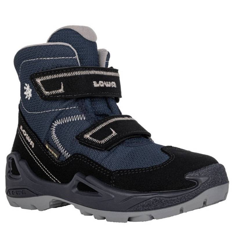 Lowa Winterschuhe Milo GTX (wasserdicht) schwarz/navyblau Kinder Winterstiefel von Lowa