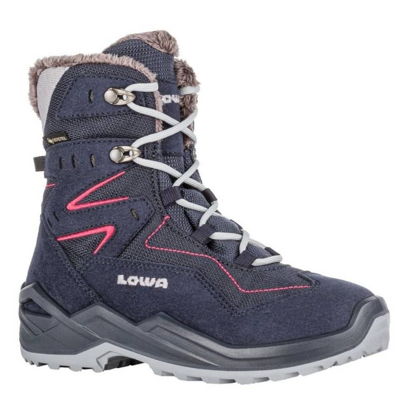 Lowa Lino GTX (Textil/Synthetik, wasserdicht) navyblau/fuchsia Kinder Winterstiefel von Lowa