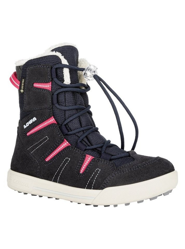 Lowa Lucy GTX (Veloursleder/Textil, wasserdicht) navyblau/fuchsia Kinder Winterstiefel von Lowa