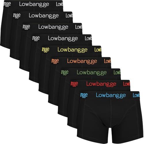 Lowbangge Premium Boxershorts Herren,Unterhosen Männer(9er Pack) Baumwolle,mit Komfortabler Schnitttechnik und Passend von Lowbangge