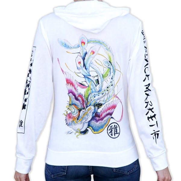 Firebird Damen Zip Hoodie von LowbrowArtCompany