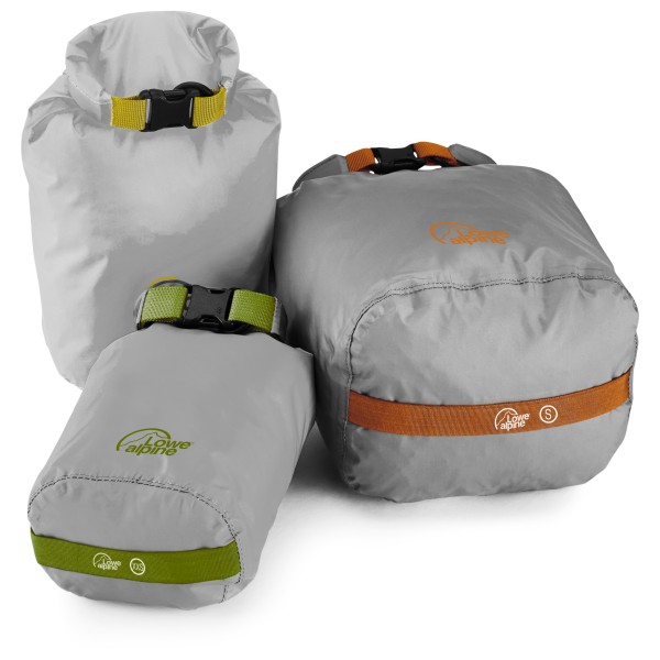 Lowe Alpine - Drysack (Multipack) - Packsack Gr 2,5 l, 4 l, 7 l - XXS-S grau von Lowe Alpine