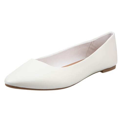 Lower East Side by Payless Damen Cami Spitzenkleid Casual Flats, Weiss/opulenter Garten, 35 EU von Lower East Side