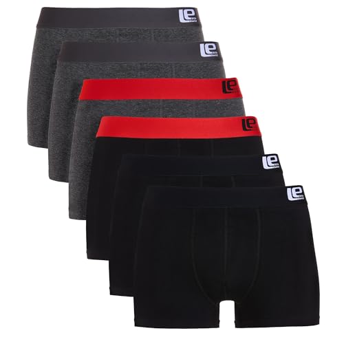 Lower East Retro Boxershorts Herren 10 Pack I 6 Pack aus 95% Baumwolle und 5% Elasthan - Unterwäsche Herren Unterhosen für Männer, Unterhosen Herren Boxershorts Herren Baumwolle, Männer Boxershorts von Lower East