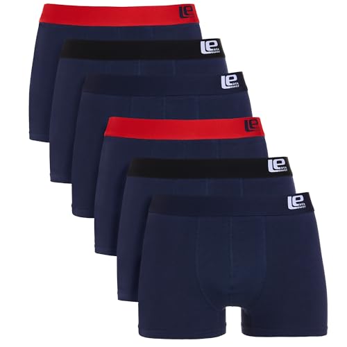 Lower East Herren LE159 17, Dark Blue with Black and RED(6er Pack), L von Lower East