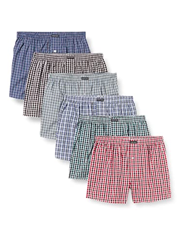 Lower East Herren American Boxershorts aus 100% Baumwolle: 6er und 10er Packs in vielen Farben von Lower East