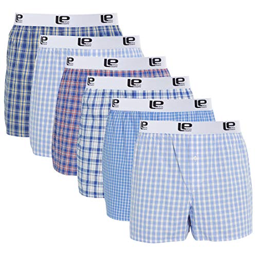 Lower East Herren American Style Boxershorts mit Gummibund (6er Pack) von Lower East