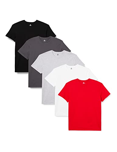 Lower East Herren T-Shirt mit Rundhalsausschnitt aus Baumwolle im Multipack von Lower East