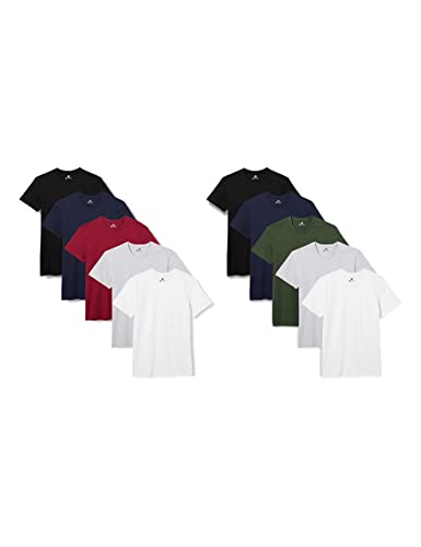 Lower East Herren T-Shirt mit Rundhalsausschnitt aus Baumwolle im Multipack von Lower East