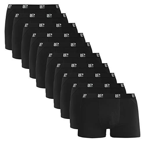 Lower East Herren LE159 Boxershorts, Schwarz (10er Pack), S von Lower East