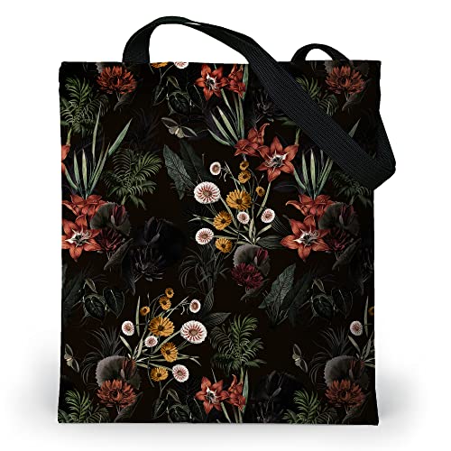 Loxato Tote Bag mit Reißverschluss - Schultertasche Damen mit reißverschluss - Stofftasche Bedruckt - Umhängetasche Damen Groß B37 H42 cm - Beuteltasche Damen - Tasche Damen Umhängetasche von Loxato