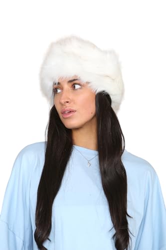 Loxdonz Damen-Stirnband aus Kunstfell, flauschig, Ohrenschützer, Einheitsgröße, Weiß Loxdonz Damen-Stirnband aus Kunstfell, flauschig, Ohrenschützer, Einheitsgröße, Weiß von Loxdonz