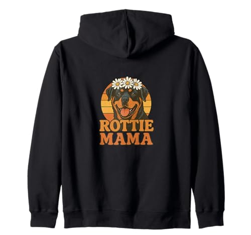 Rottie Mama Rottweiler Hundeliebhaber Stolze Haustier Eltern Kapuzenjacke von Loyal Paws Collective Art