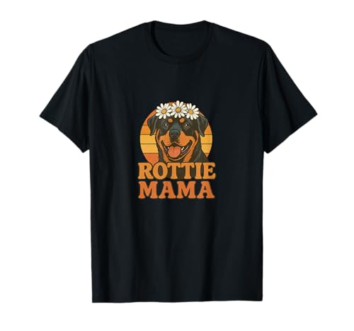 Rottie Mama Rottweiler Hundeliebhaber Stolze Haustier Eltern T-Shirt von Loyal Paws Collective Art