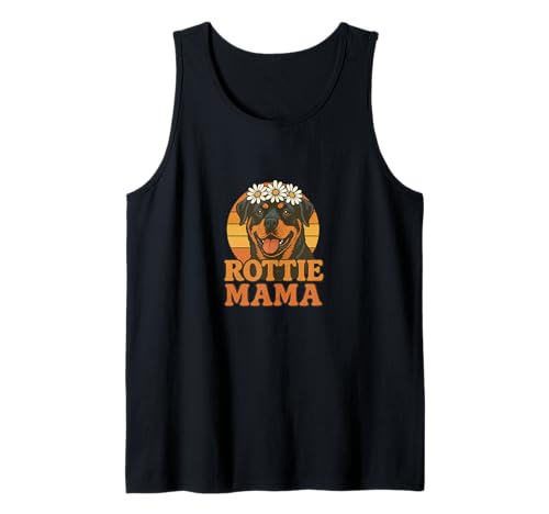 Rottie Mama Rottweiler Hundeliebhaber Stolze Haustier Eltern Tank Top von Loyal Paws Collective Art