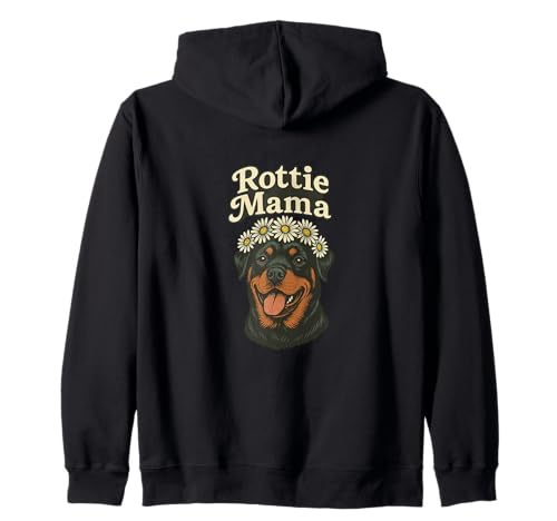 Rottie Mama Rottweiler Hundeliebhaber Stolze Haustier Eltern Kapuzenjacke von Loyal Paws Collective Arts