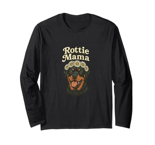 Rottie Mama Rottweiler Hundeliebhaber Stolze Haustier Eltern Langarmshirt von Loyal Paws Collective Arts