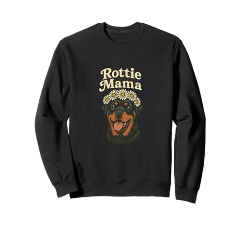 Rottie Mama Rottweiler Hundeliebhaber Stolze Haustier Eltern Sweatshirt von Loyal Paws Collective Arts