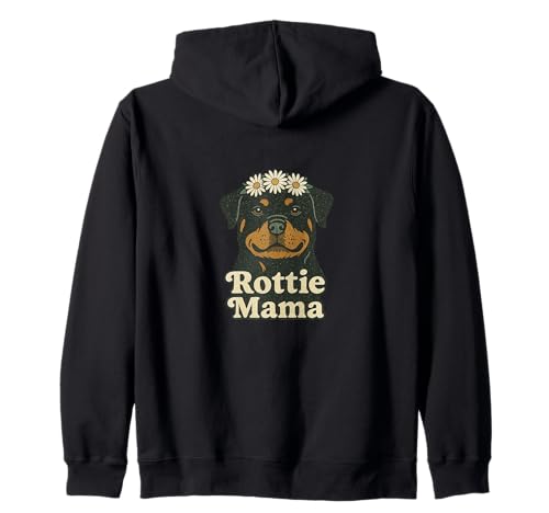 Rottie Mama Rottweiler Hundeliebhaber Stolze Haustier Eltern Kapuzenjacke von Loyal Paws Collective