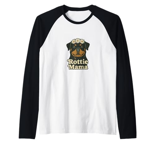Rottie Mama Rottweiler Hundeliebhaber Stolze Haustier Eltern Raglan von Loyal Paws Collective