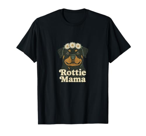 Rottie Mama Rottweiler Hundeliebhaber Stolze Haustier Eltern T-Shirt von Loyal Paws Collective