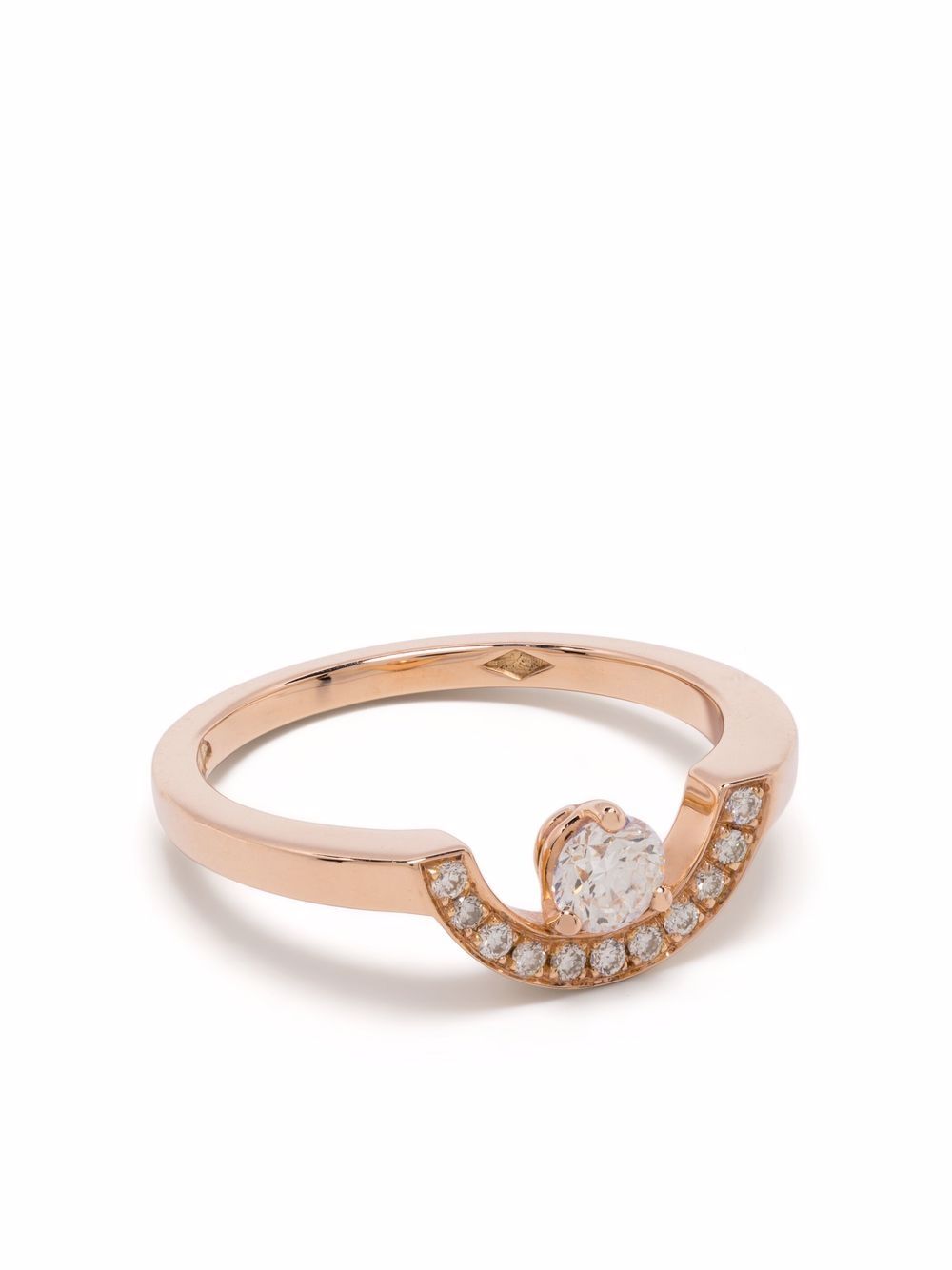 Loyal.e Paris 18kt Gelbgoldring mit Diamanten - Rosa von Loyal.e Paris