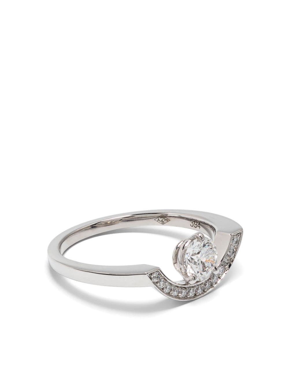 Loyal.e Paris 18kt Intrepide Grand Arc Weißgoldring mit Diamanten - Silber von Loyal.e Paris