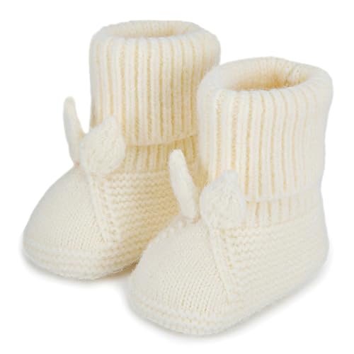 Loyfoky Baby-Stiefel, für Neugeborene, Lauflernschuhe, warm, gestrickt, Krippenschuhe, gehäkelt, weich, für Jungen und Mädchen, weiß, 3-6 Monate Loyfoky Baby-Stiefel, für Neugeborene, Lauflernschuhe, warm, gestrickt, Krippenschuhe, gehäkelt, weich, für Jungen und Mädchen, weiß, 3-6 Monate von Loyfoky