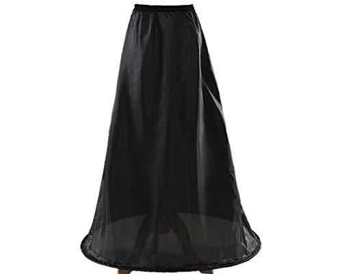 Loywe, Reifrock Petticoat aus Satin, 1 Ringe, Taille Umfang bis 85cm, LW4807-S-N von Loywe