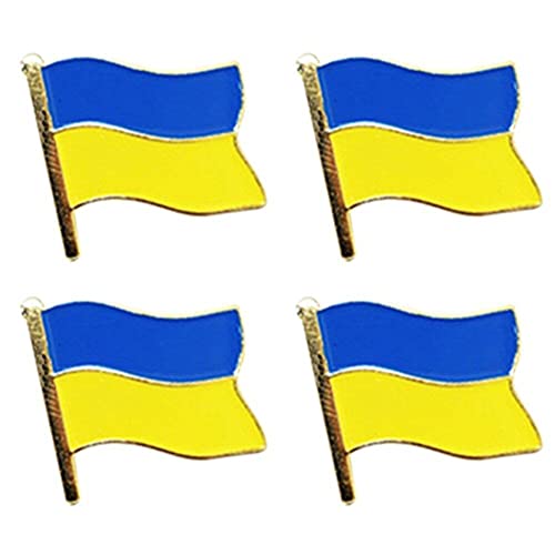 4 Stück Anstecknadel Mit Ukraine-flagge, Brosche, Freundschaftsabzeichen, Unterstützung Der Ukraine, Geschenk Für Männer Und Frauen von Lpitoy