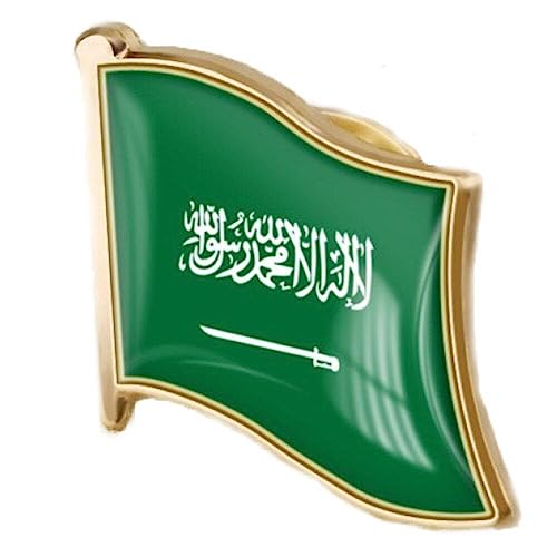 Kleine Anstecknadeln Mit Saudischer Flagge Für Internationale Reisen, Aus Metall, Souvenir Für Hut, Kleidung, Rucksack von Lpitoy
