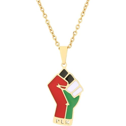 Art Palestine Map Pendant Halsketten - Ethnische Muster Flagge Region Palästina Karten Kollarbone Kette Halsketten Charm Hip Hop Patriotismus Schmuck Schmuck von Lpitoy