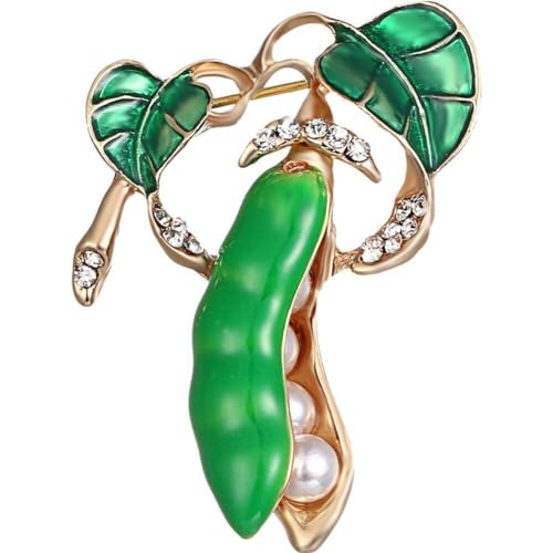 Modische Broschennadel, Modische Künstliche Perle, Grüne Erbsenbroschen Für Damen, Plattierte Broschen, Kostümzubehör, Brautbrosche von Lpitoy