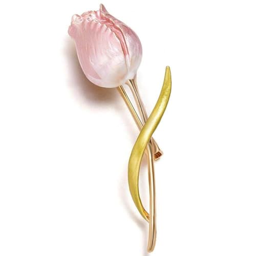 Rosa Tulpenblumen-broschen Für Damen, Elegante Blumen-anstecknadeln, Hochzeiten, Partys, Anstecknadeln von Lpitoy